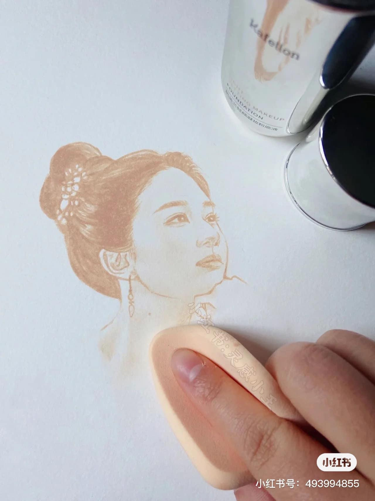 Lưu Diệc Phi với nhân vật Triệu Phán Nhi trong “Mộng hoa lục” chỉ với kem nền! (Ảnh: Weibo Việt Nam)