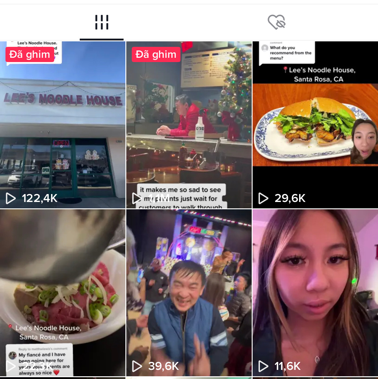 Sau khi được mọi người ủng hộ, cô bạn đã chăm chỉ chia sẻ nhiều video về nhà hàng hơn. Sau khi được mọi người ủng hộ, cô bạn đã chăm chỉ chia sẻ nhiều video về nhà hàng hơn.