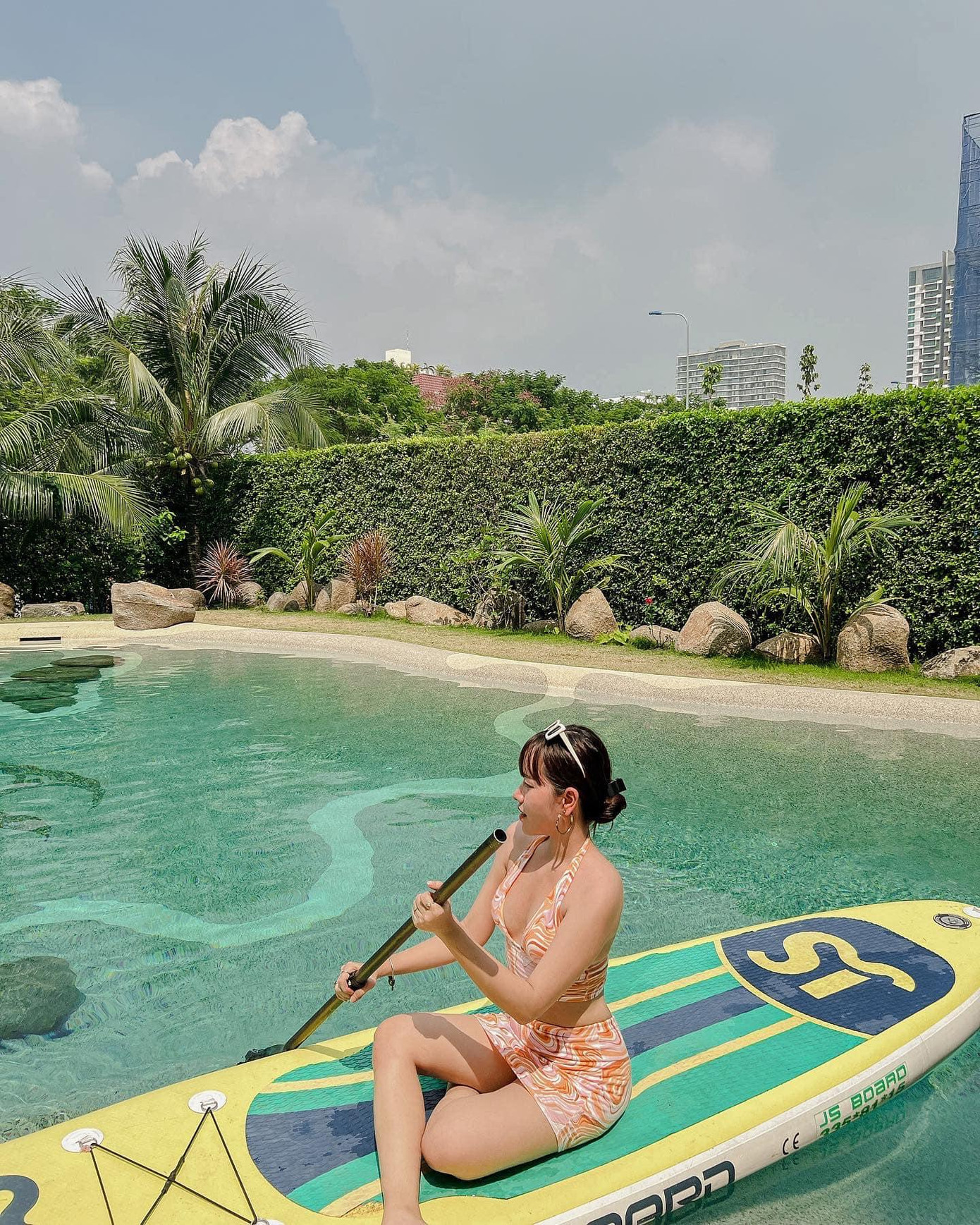 Thu hút Gen Z chính là hoạt động chèo SUP. (Ảnh: Nguyễn Thảo)