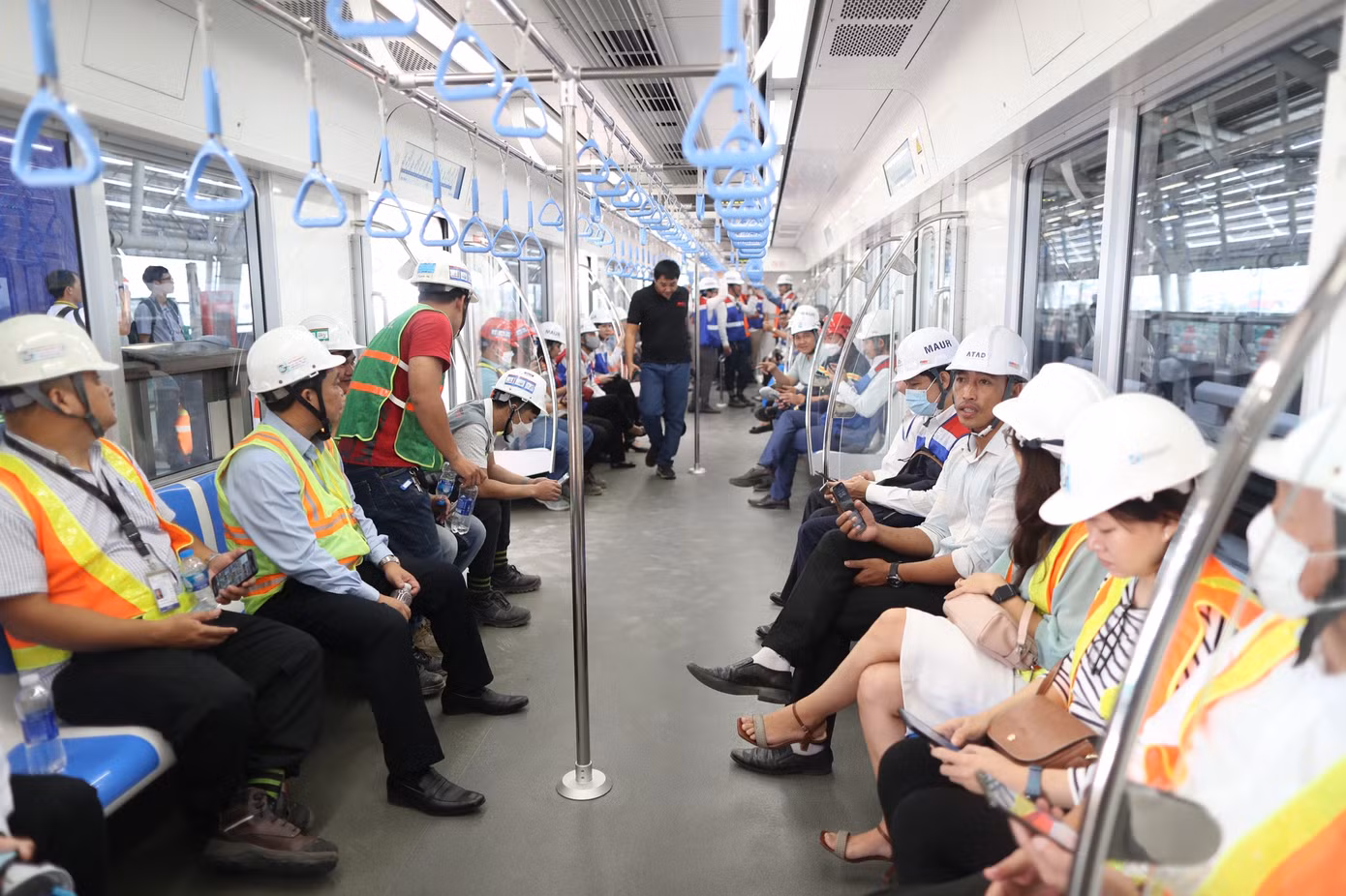 Đoàn tàu metro Bến Thành - Suối Tiên đã chính thức lăn bánh chạy thử nghiệm. (Ảnh: HCMC Metro)