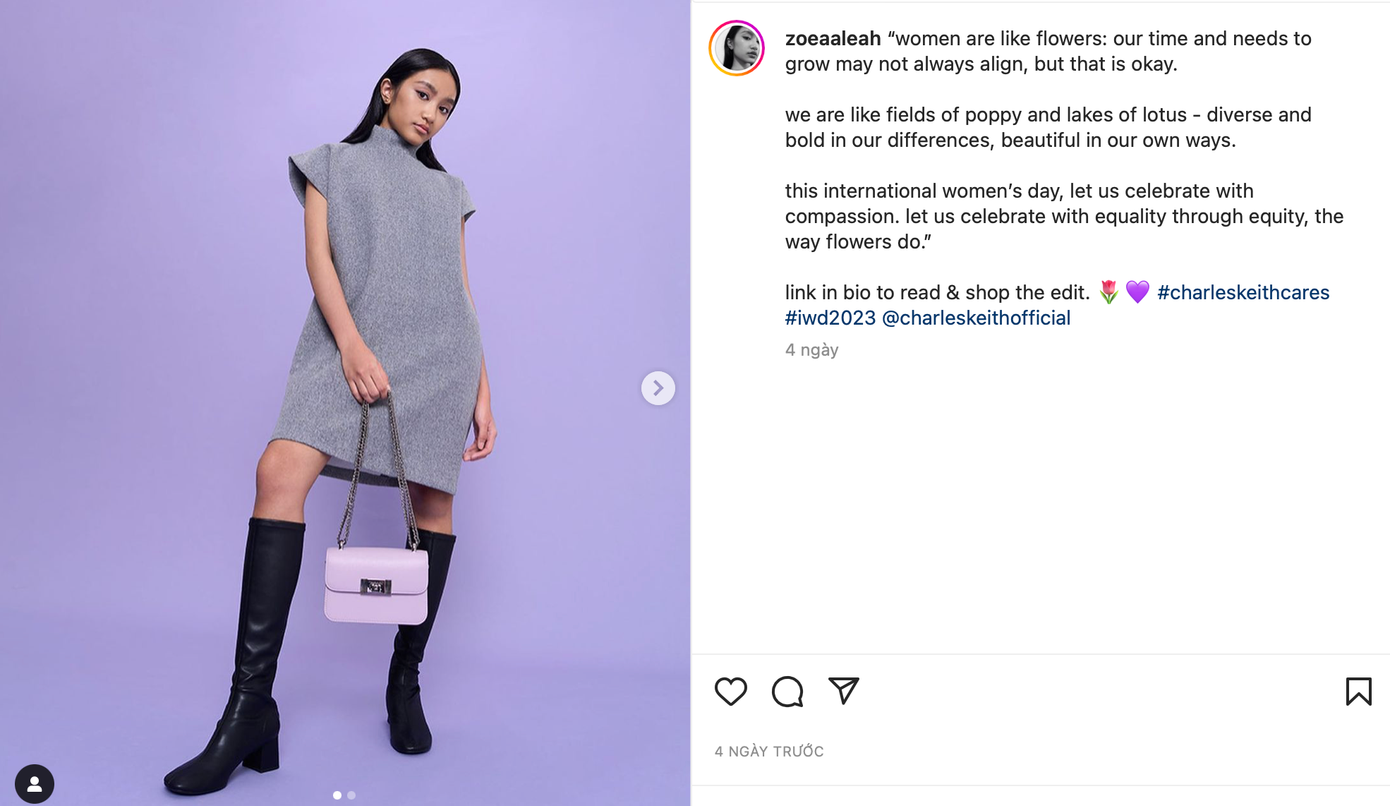 Gabriel đã được C&K bổ nhiệm làm Đại sứ cộng đồng trong chiến dịch tôn vinh phụ nữ ngày 8/3. (Ảnh: @zoeaaleah) Gabriel đã được C&K bổ nhiệm làm Đại sứ cộng đồng trong chiến dịch tôn vinh phụ nữ ngày 8/3. (Ảnh: @zoeaaleah)