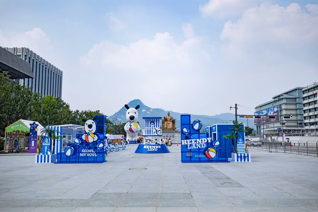 Không gian lễ hội Bãi biển mùa Hè Seoul năm nay.