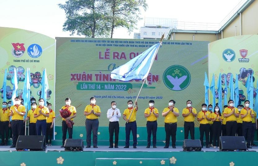 “Xuân Tình Nguyện” năm 2022 đã thu hút sự tham gia của gần 50.000 chiến sĩ, tình nguyện viên. (Ảnh: VGP/ Nguyễn Kim)