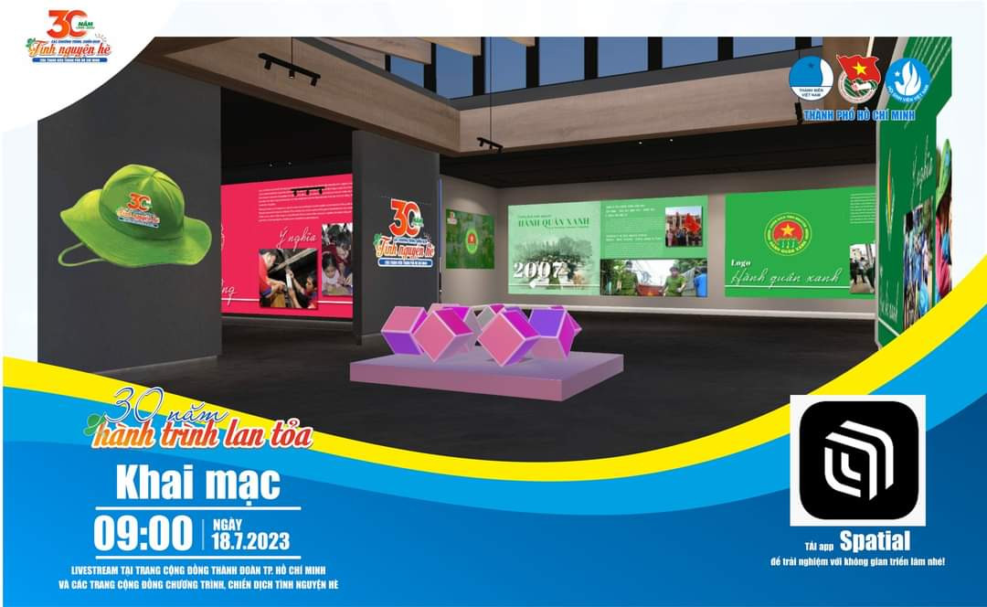 Không gian triển lãm trực tuyến hấp dẫn các bạn trẻ. Không gian triển lãm trực tuyến hấp dẫn các bạn trẻ.