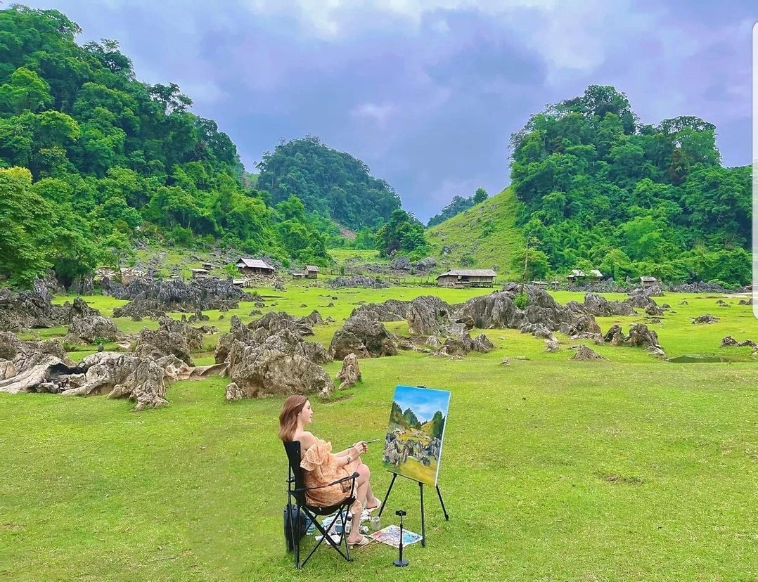 “Nàng thơ” giữa núi rừng Tây Bắc. (Ảnh: anhdao)