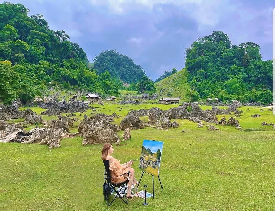“Nàng thơ” giữa núi rừng Tây Bắc. (Ảnh: anhdao)