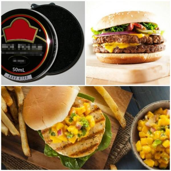 Chiếc hamburger chỉ để ngắm chứ không để ăn. (Ảnh: Internet)