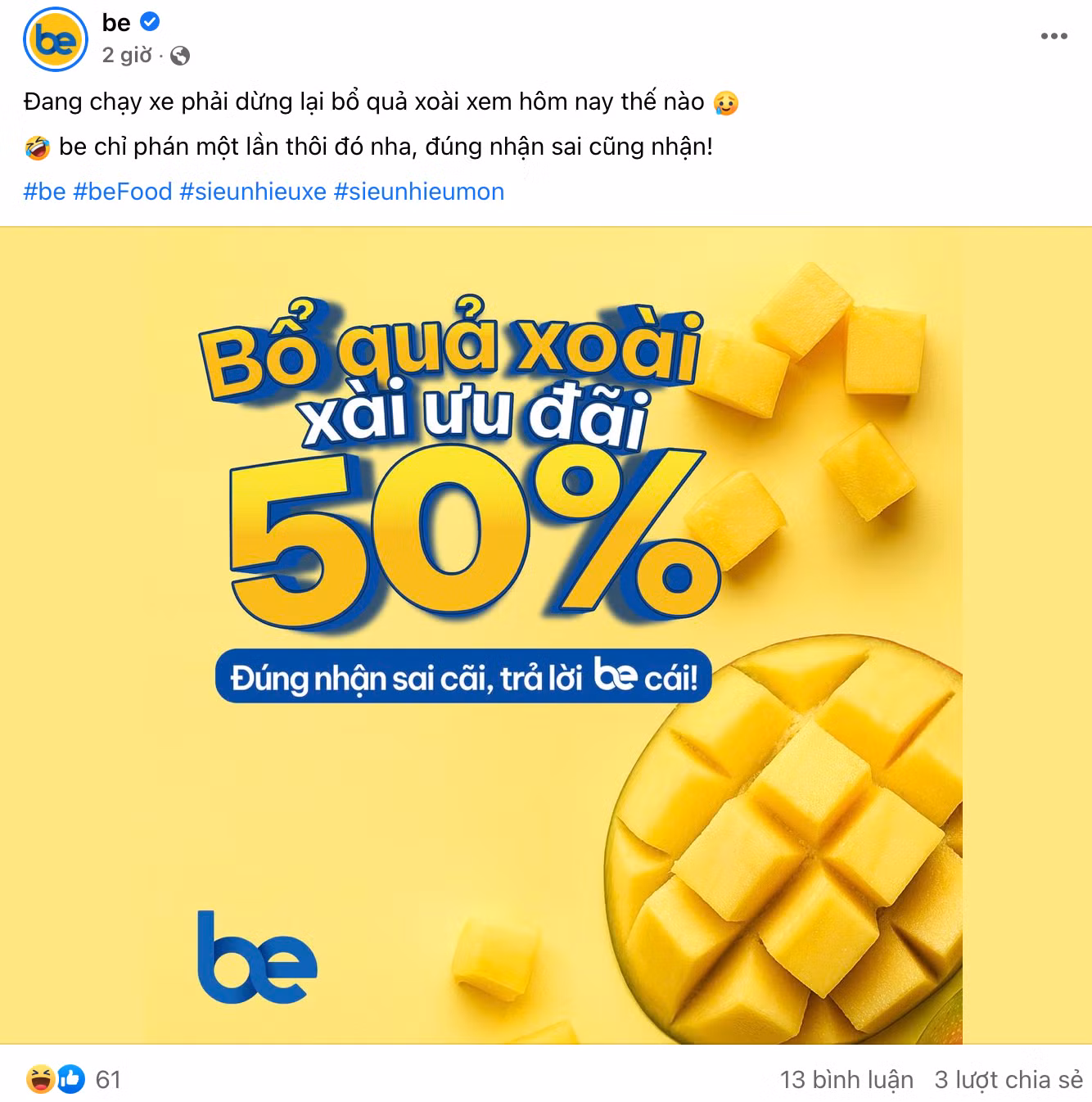 Xe ôm công nghệ cũng không bỏ qua trend hấp dẫn này. (Ảnh: Fanpage be)