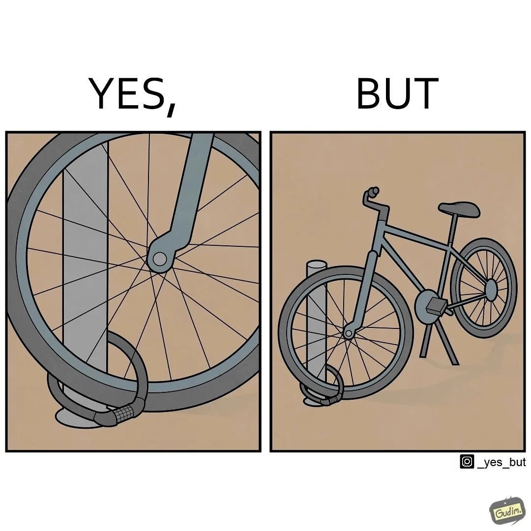 Rồi là khóa xe dữ chưa? (Ảnh: @gudim_public) Rồi là khóa xe dữ chưa? (Ảnh: @gudim_public)