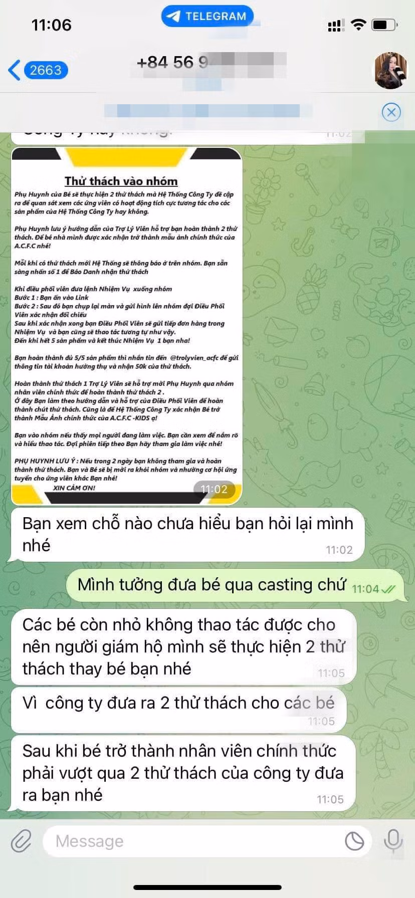 Những tin nhắn lừa đảo vô cùng tinh vi. (Ảnh: Internet)