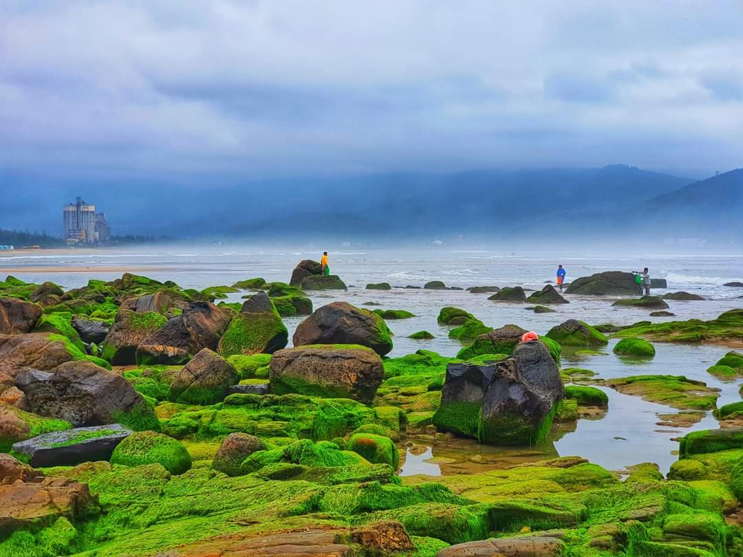 Vẻ đẹp độc đáo của rạn Nam Ô khiến netizen thả tim rần rần. (Ảnnh: Quảng Nhơn)