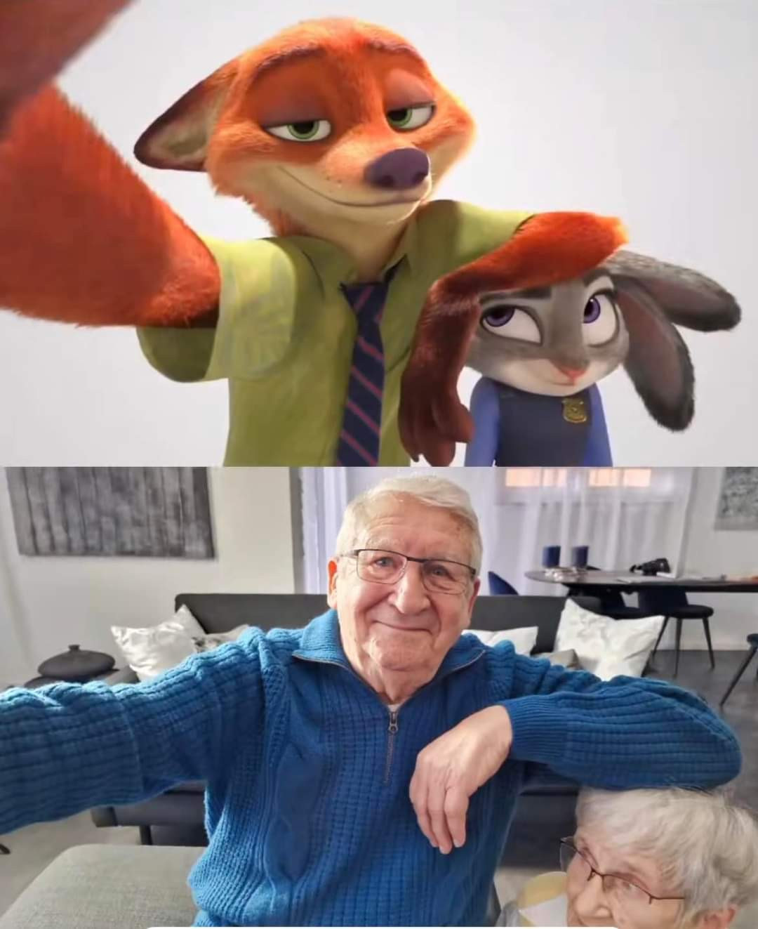 Tình yêu đáng ngưỡng mộ của ông bà cụ. (Ảnh: Erika Rischko)