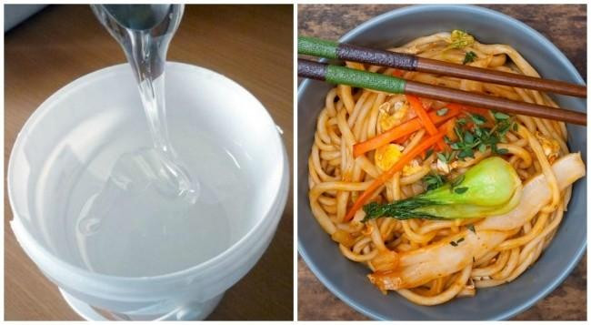 Bát mì “hàng trưng bày”. (Ảnh: Internet)