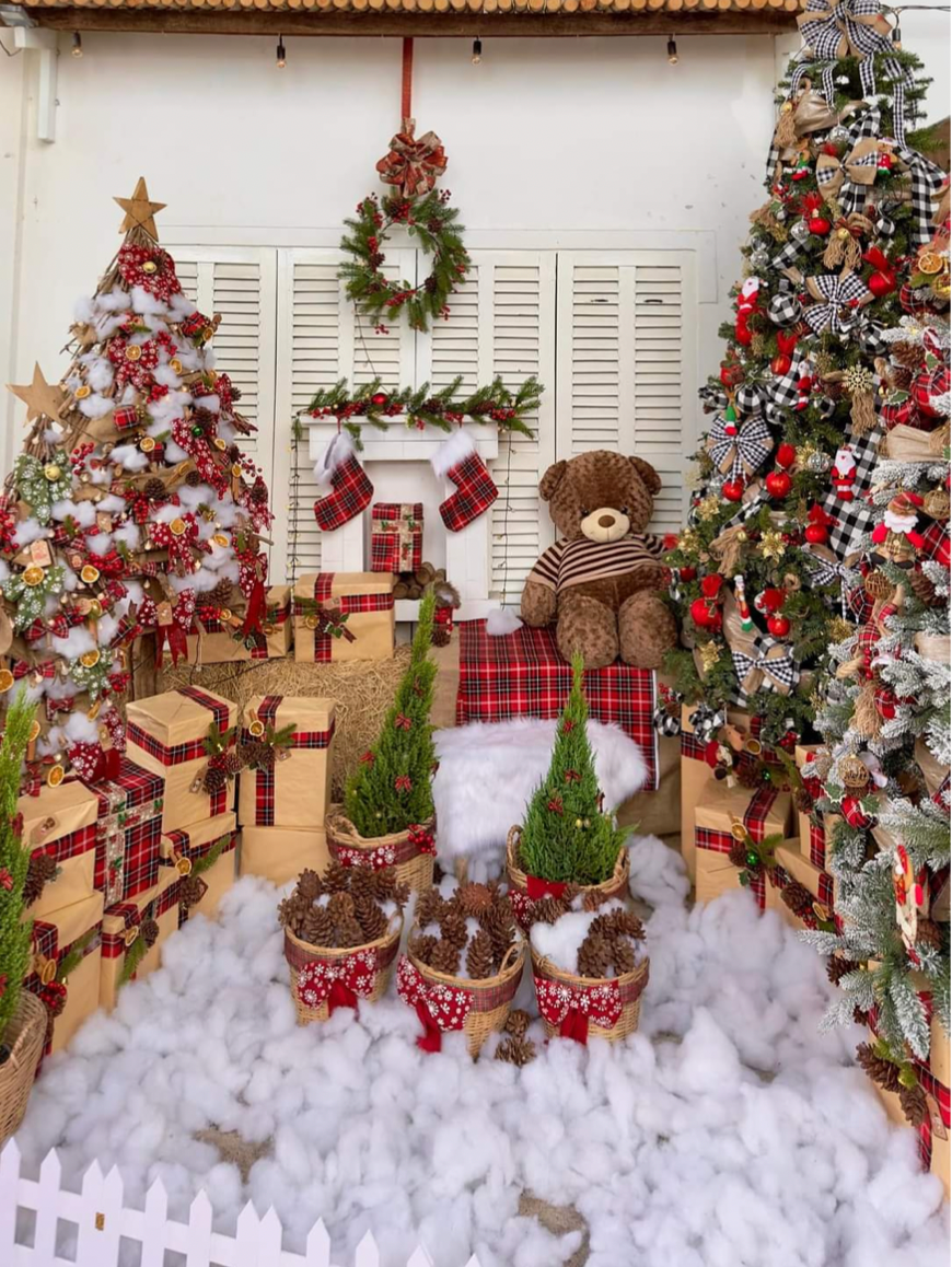 Background siêu xịn để check-in mùa Giáng sinh. (Ảnh: IG @quizxtran)