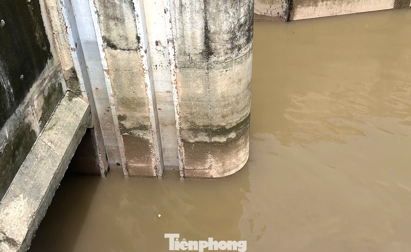 Lũ trên sông Hồng, đoạn quận Long Biên (Hà Nội) đã xuống dưới mức báo động cấp II trong sáng nay (13/9).