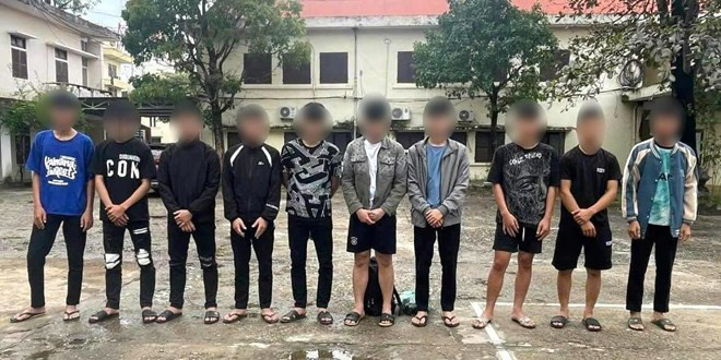 Các đối tượng gây án bị bắt. Các đối tượng gây án bị bắt.