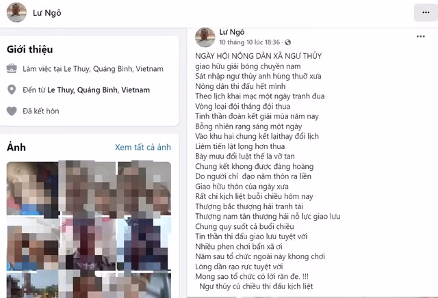 Bài thơ ông Lư đăng lên mạng xã hội. Bài thơ ông Lư đăng lên mạng xã hội.