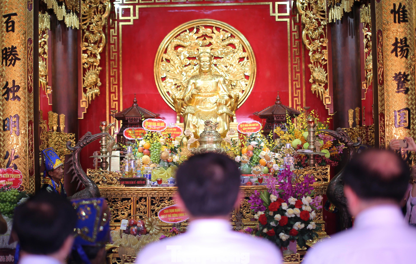 Điện thờ ba anh em nhà Tây Sơn Nguyễn Nhạc, Nguyễn Huệ và Nguyễn Lữ. Ảnh: Trương Định.