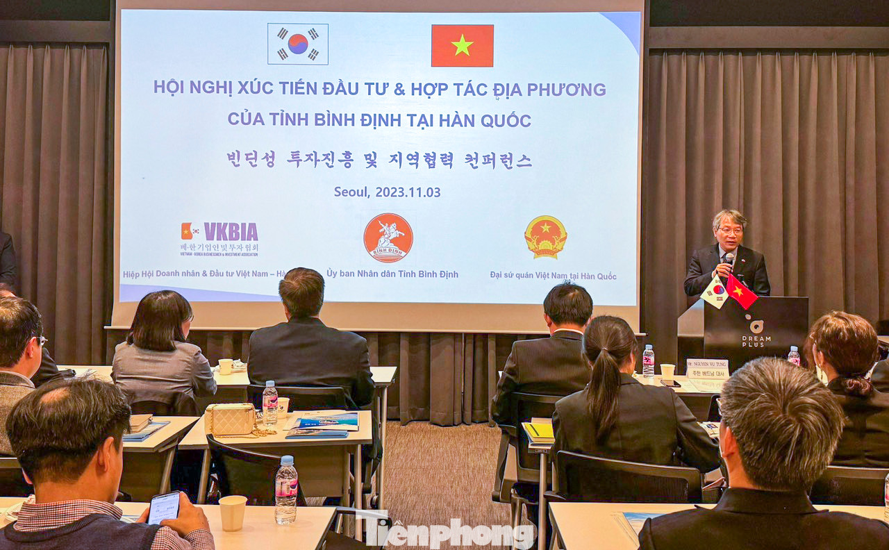 Hội nghị xúc tiến đầu tư và hợp tác địa phương của tỉnh Bình Định tại Hàn Quốc.