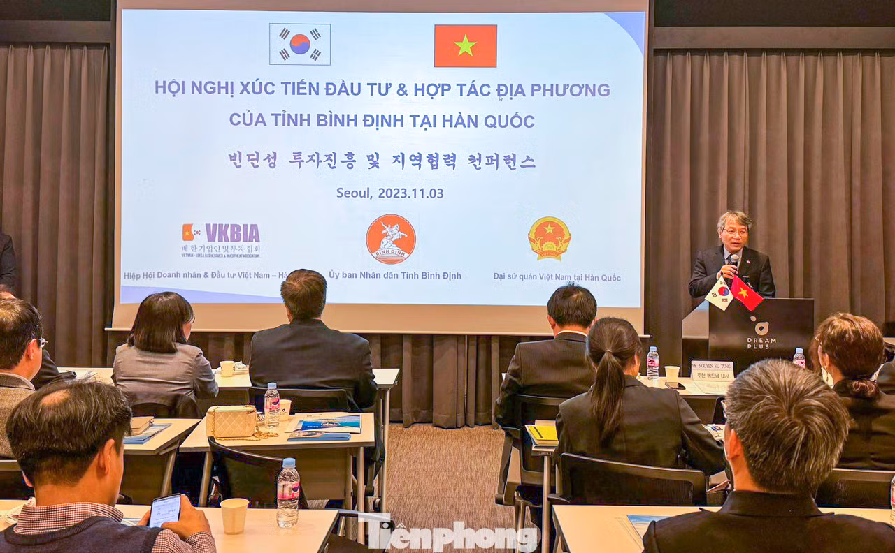 Hội nghị xúc tiến đầu tư và hợp tác địa phương của tỉnh Bình Định tại Hàn Quốc.