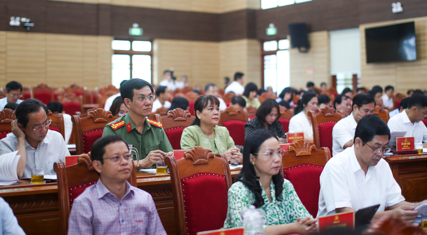 Các đại biểu dự hội nghị. Ảnh: Trương Định Các đại biểu dự hội nghị. Ảnh: Trương Định