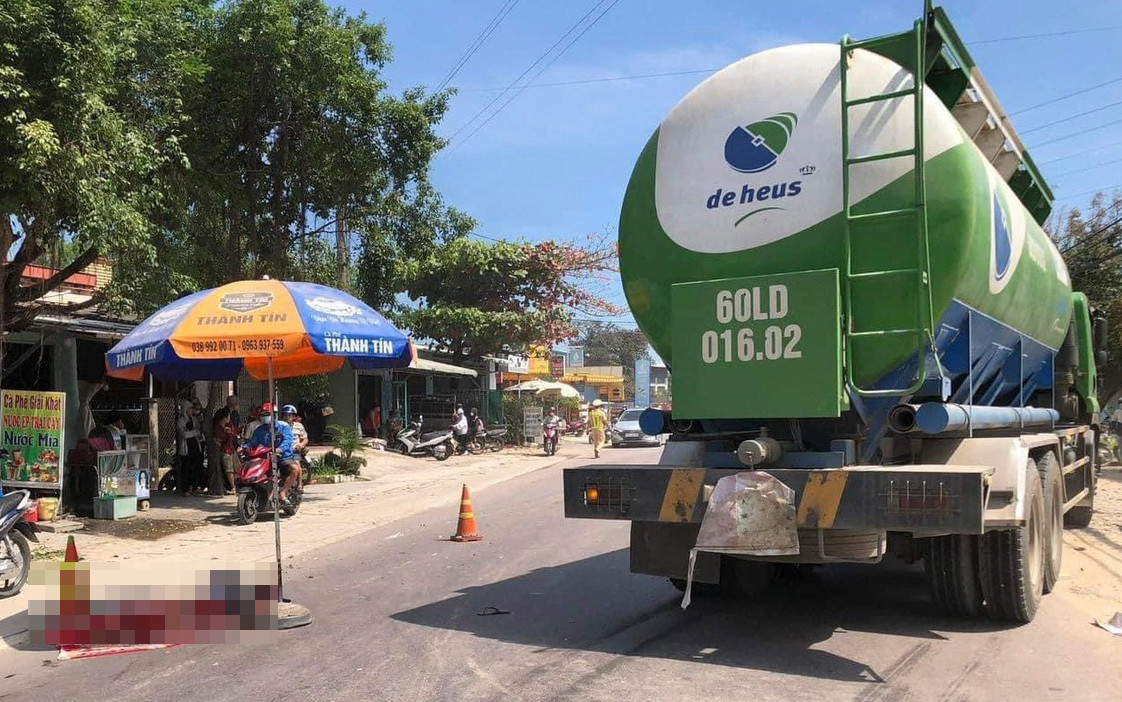 Hiện trường vụ tai nạn giao thông.