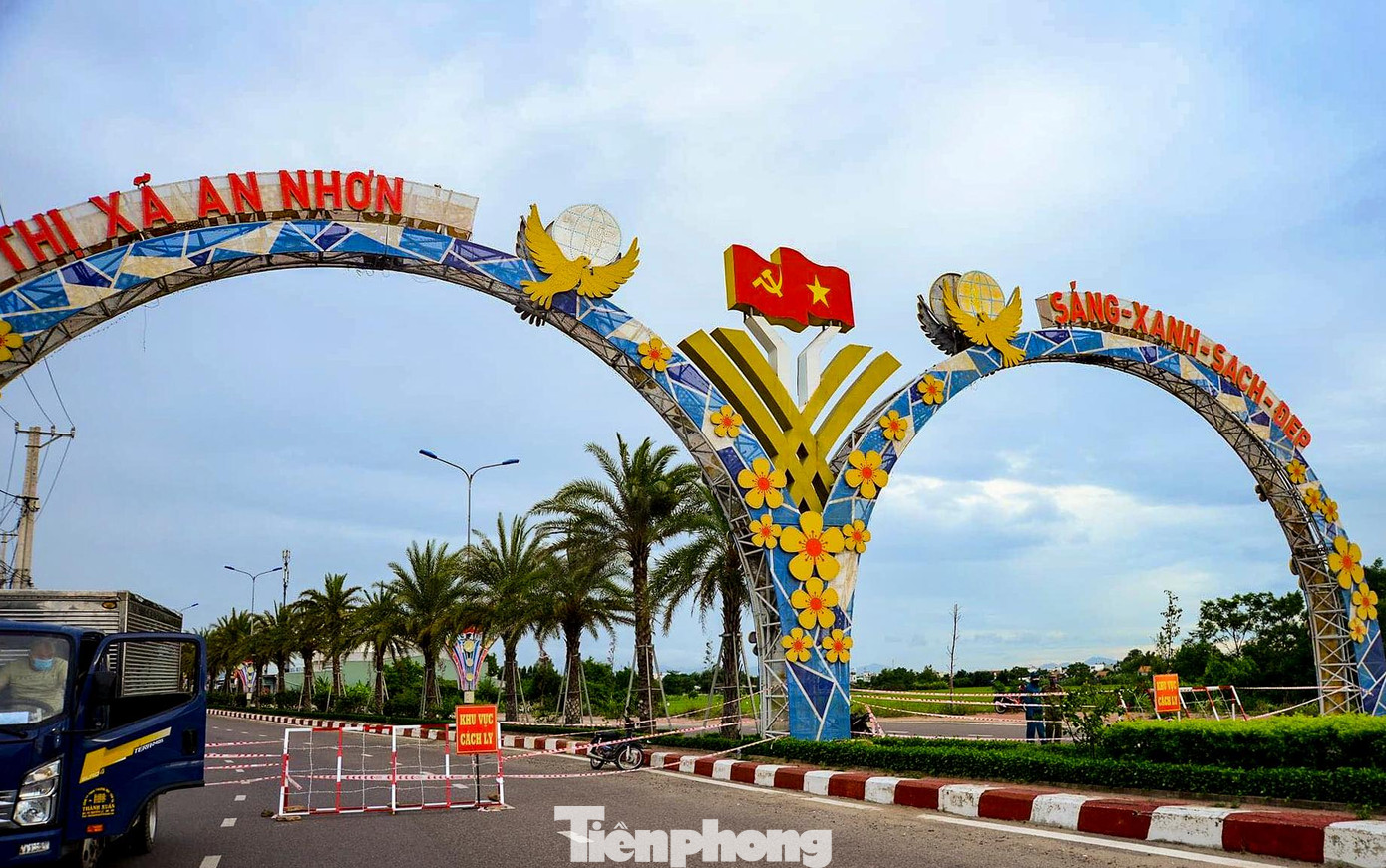 Tính đến sáng 31/7, TX An Nhơn đã có 45 ca nhiễm COVID-19. Ảnh: Trương Định
