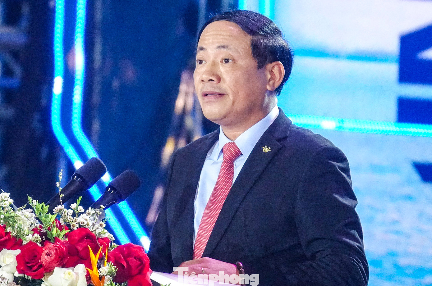 Chủ tịch tỉnh Bình Định Phạm Anh Tuấn phát biểu khai mạc.