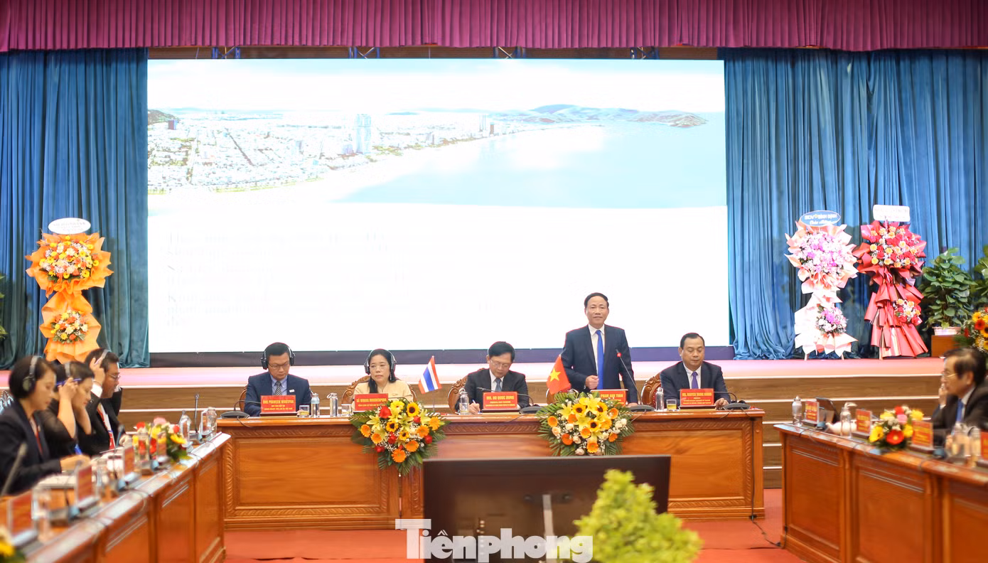UBND tỉnh Bình Định tổ chức hội nghị gặp gỡ các doanh nghiệp Thái Lan. Ảnh: Trương Định