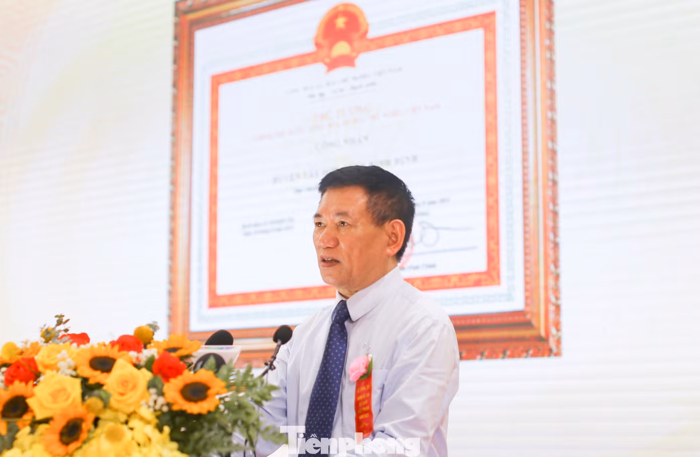 Phó Thủ tướng, Bộ trưởng Bộ Tài chính Hồ Đức Phớc phát biểu tại buổi lễ. Ảnh: Trương Định Phó Thủ tướng, Bộ trưởng Bộ Tài chính Hồ Đức Phớc phát biểu tại buổi lễ. Ảnh: Trương Định