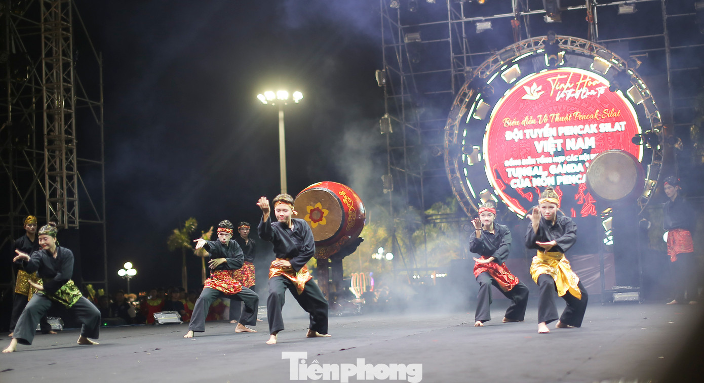 Đội tuyển Pencak Silat Việt Nam biểu diễn tại chương trình. Ảnh: Trương Định Đội tuyển Pencak Silat Việt Nam biểu diễn tại chương trình. Ảnh: Trương Định
