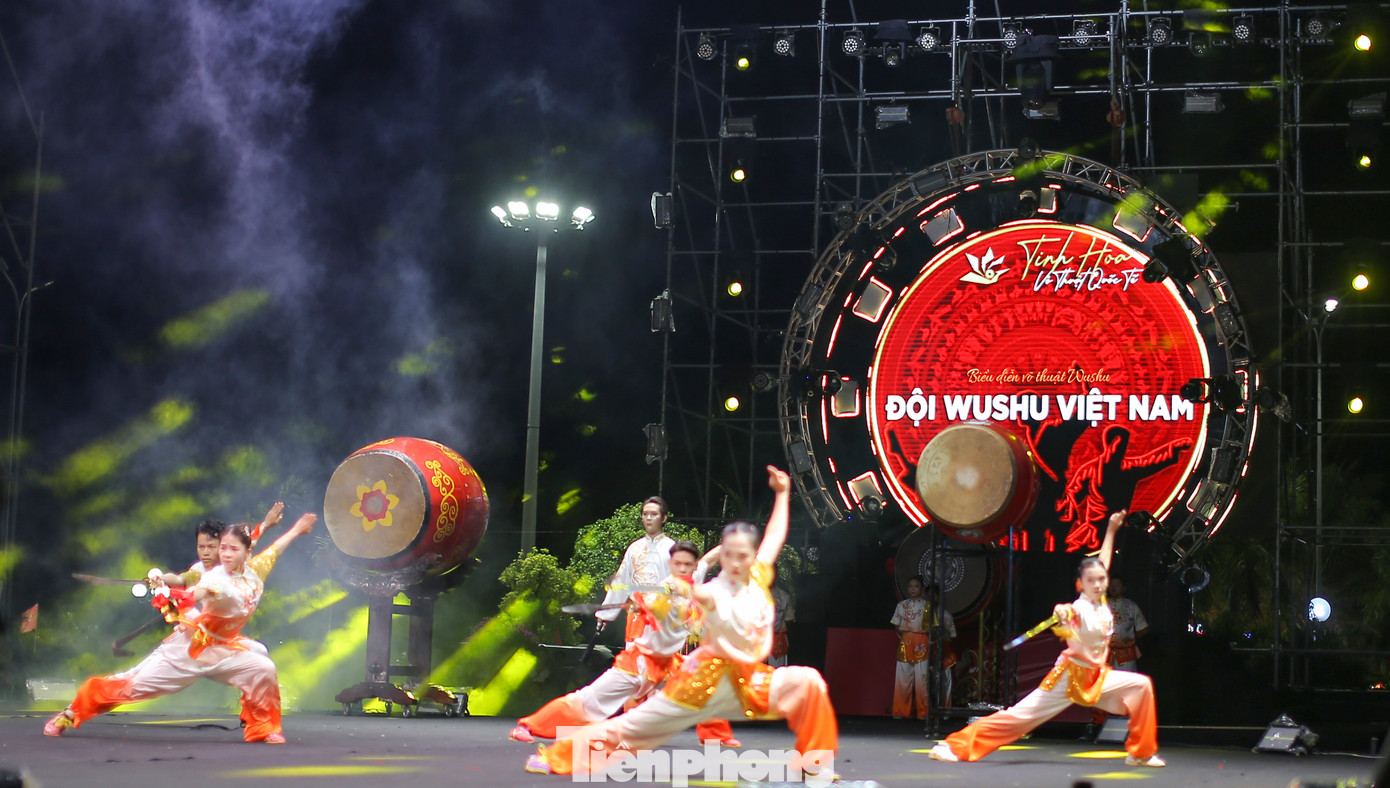 Đội Wushu Việt Nam. Ảnh: Trương Định Đội Wushu Việt Nam. Ảnh: Trương Định