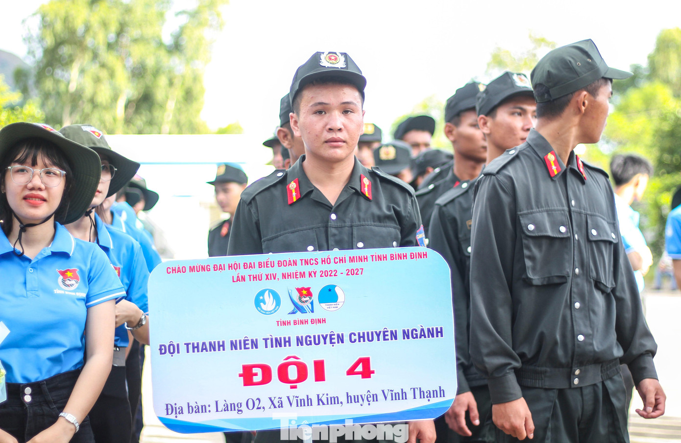 Các đội TNTN chuyên ngành. Ảnh: Trương Định