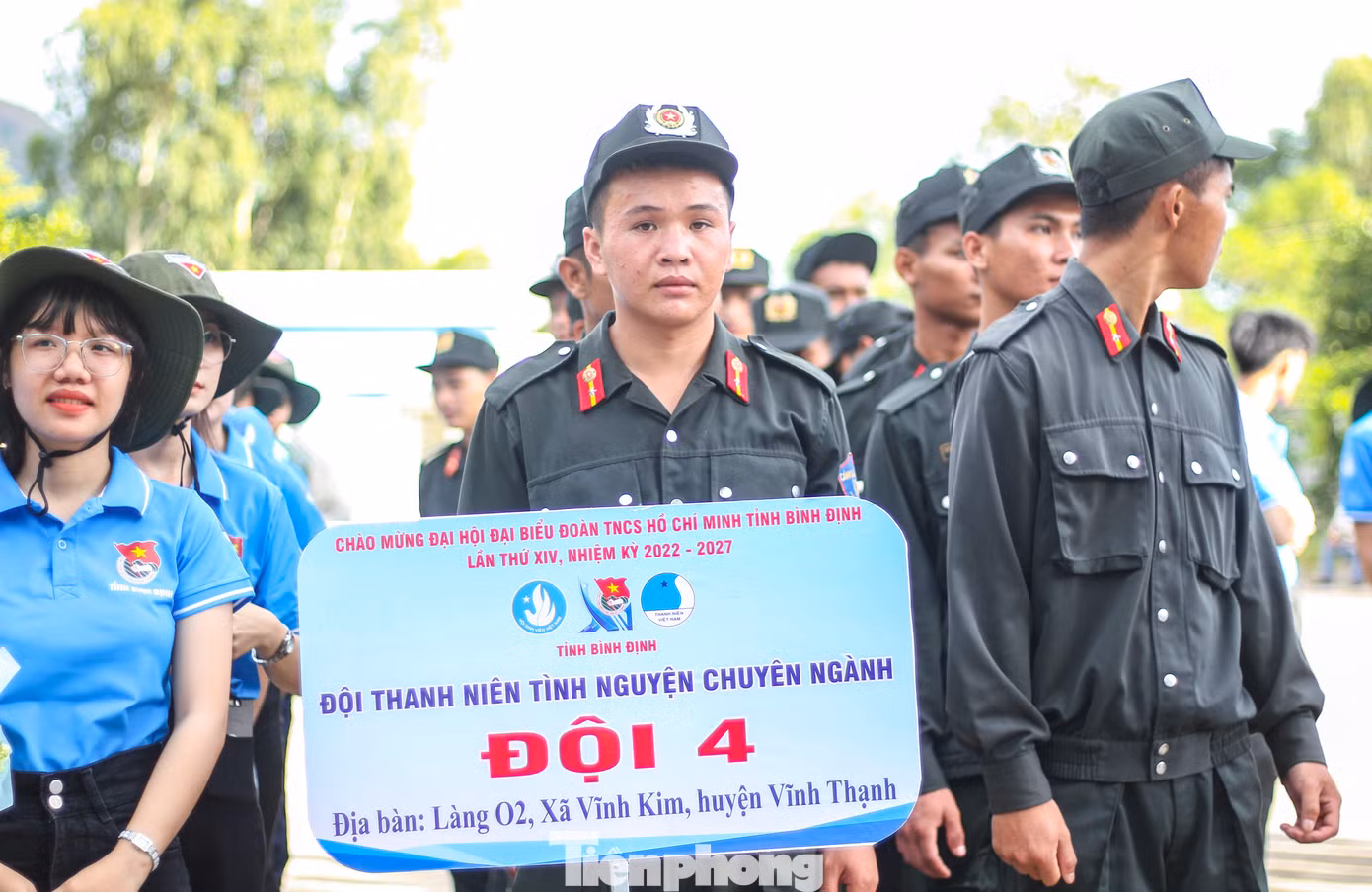 Các đội TNTN chuyên ngành. Ảnh: Trương Định Các đội TNTN chuyên ngành. Ảnh: Trương Định