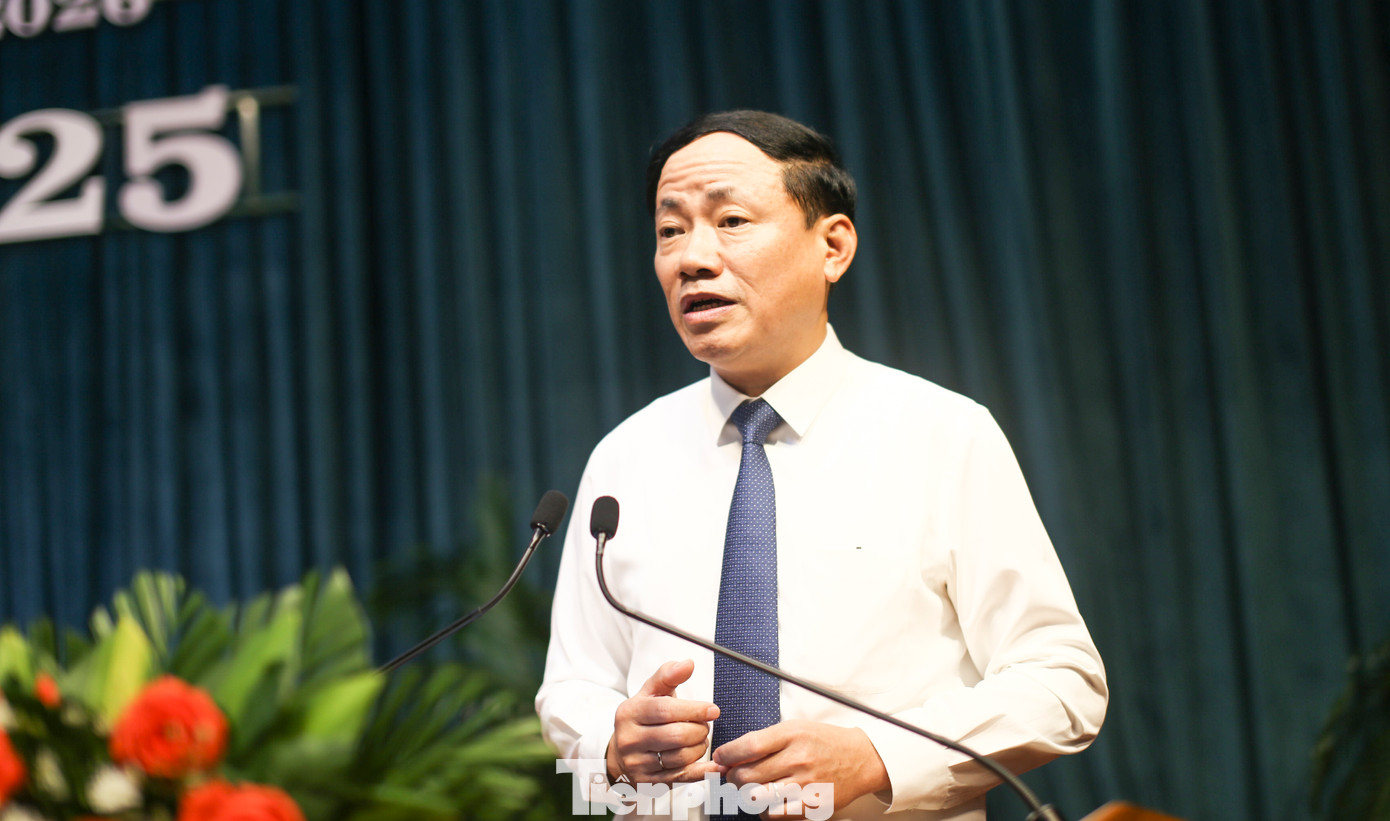 Ông Phạm Anh Tuấn - Chủ tịch UBND tỉnh Bình Định phát biểu. Ảnh: Trương Định