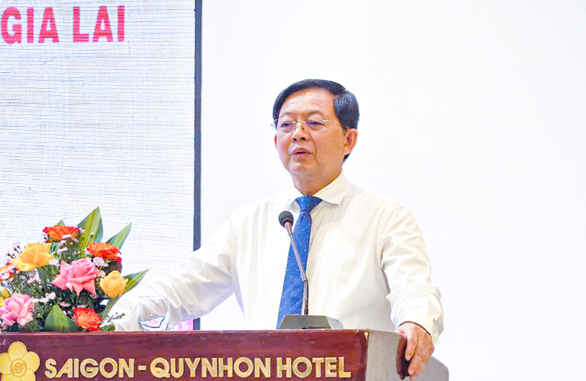 Ông Hồ Quốc Dũng - Bí thư Tỉnh ủy Gia Lai phát biểu chỉ đạo.