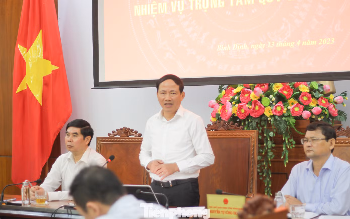 Chủ tịch UBND tỉnh Bình Định Phạm Anh Tuấn (Ảnh: Trương Định).