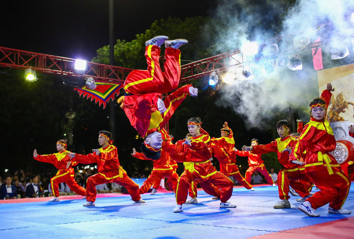 Tham dự giải có 71 võ đường, câu lạc bộ với hơn 700 VĐV. Ảnh: A.D