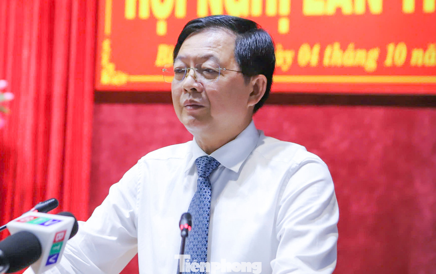 Bí thư Tỉnh ủy Bình Định Hồ Quốc Dũng. Ảnh: Trương Định Bí thư Tỉnh ủy Bình Định Hồ Quốc Dũng. Ảnh: Trương Định