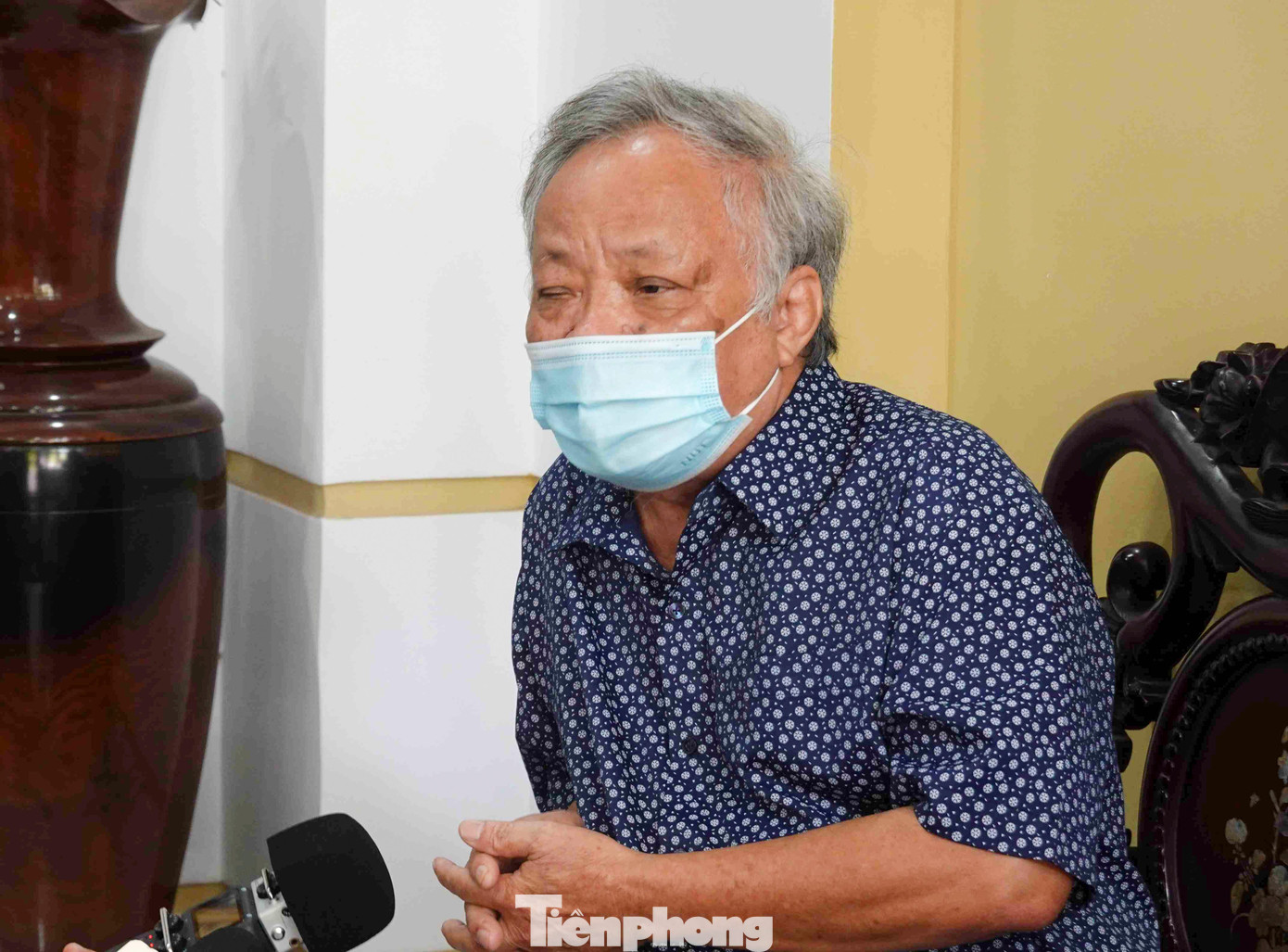 Tiến sĩ Đinh Bá Hòa, nguyên Giám đốc Bảo tàng Bình Định. Ảnh:M.B