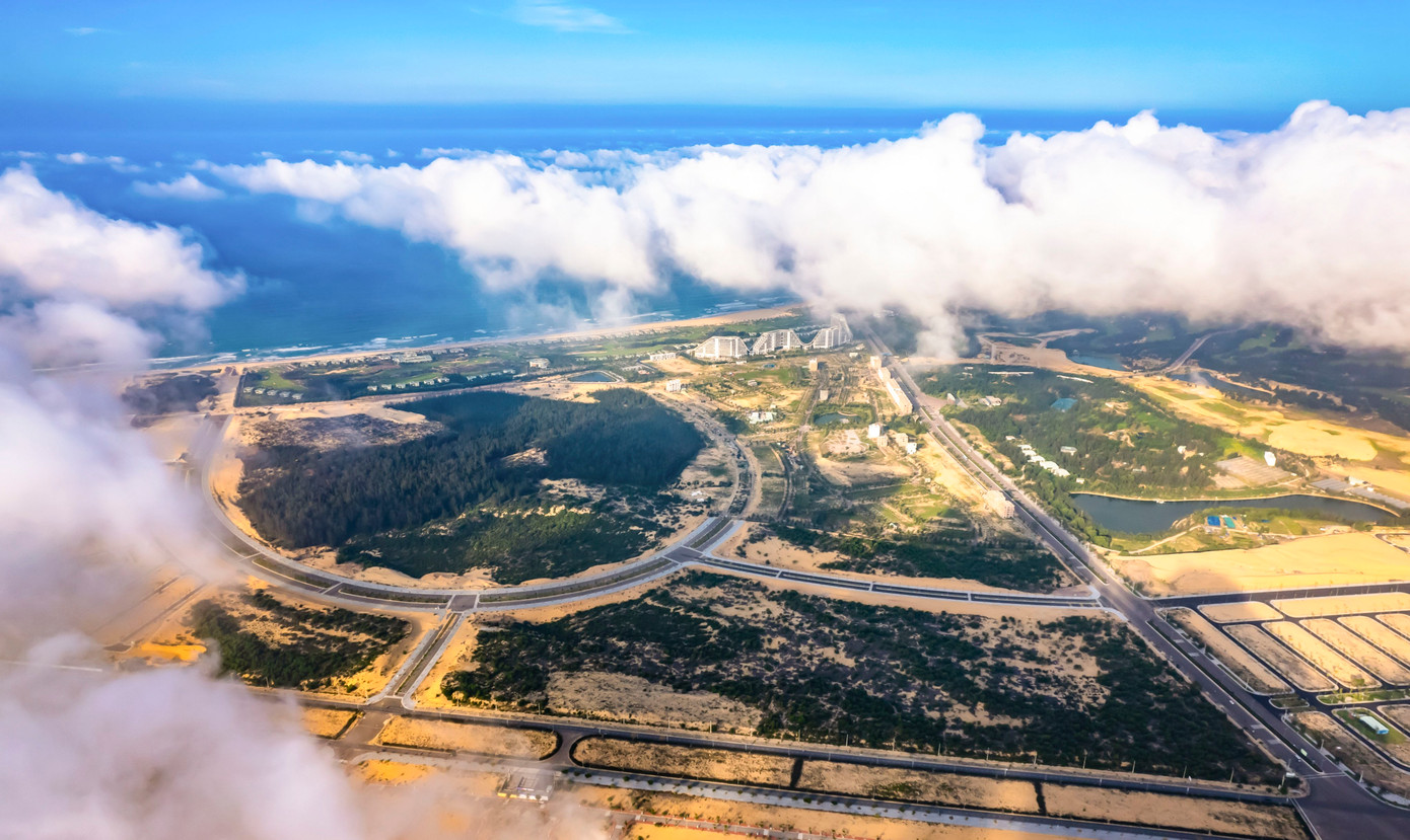 Một góc Khu Kinh tế Nhơn Hội. (Ảnh: Dũng Nhân)