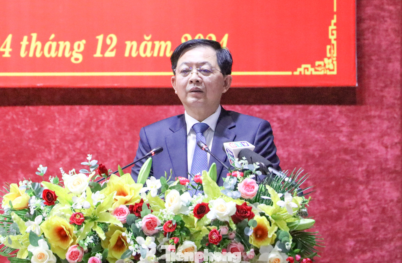 Ông Hồ Quốc Dũng phát biểu tại hội nghị. Ảnh: Trương Định