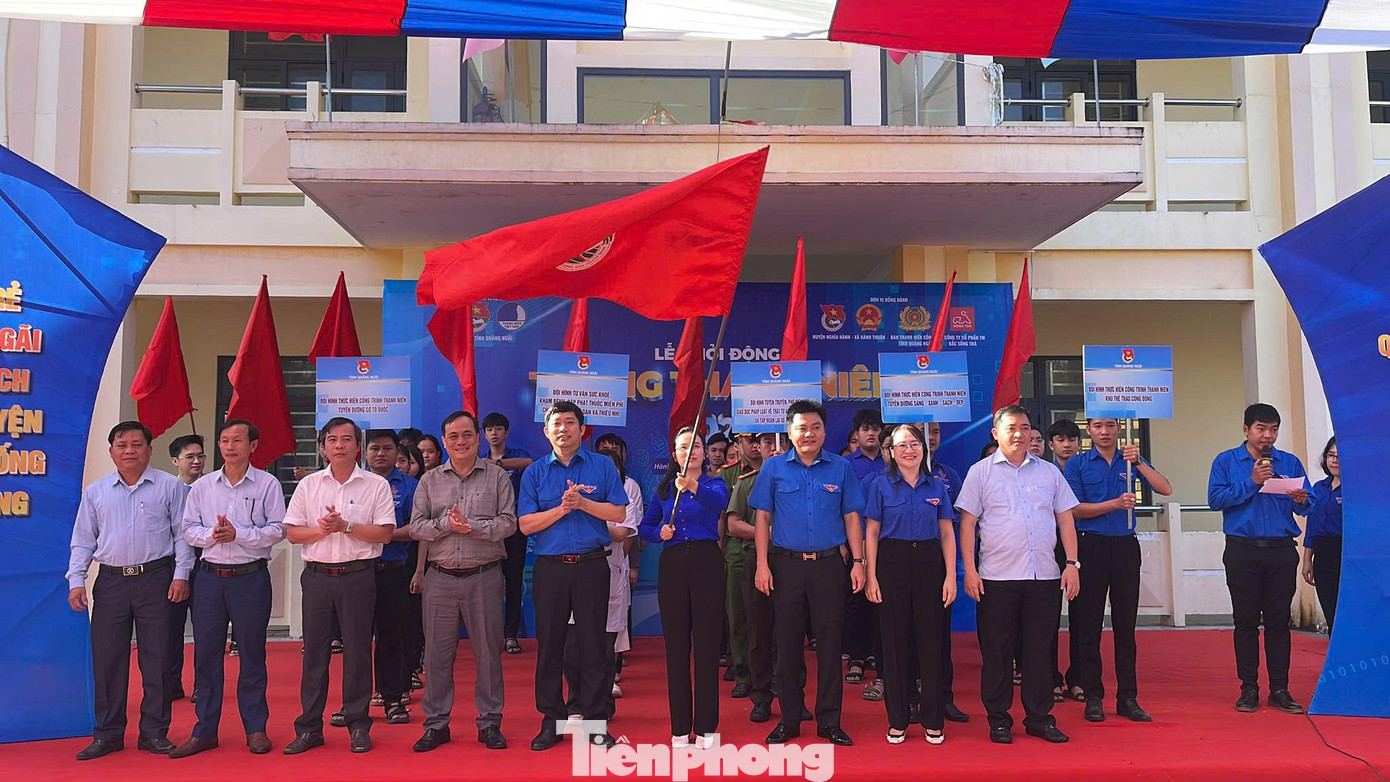 Lễ khởi động Tháng Thanh niên năm 2025 của tuổi trẻ Quảng Ngãi. Ảnh: Nguyễn Ngọc Lễ khởi động Tháng Thanh niên năm 2025 của tuổi trẻ Quảng Ngãi. Ảnh: Nguyễn Ngọc