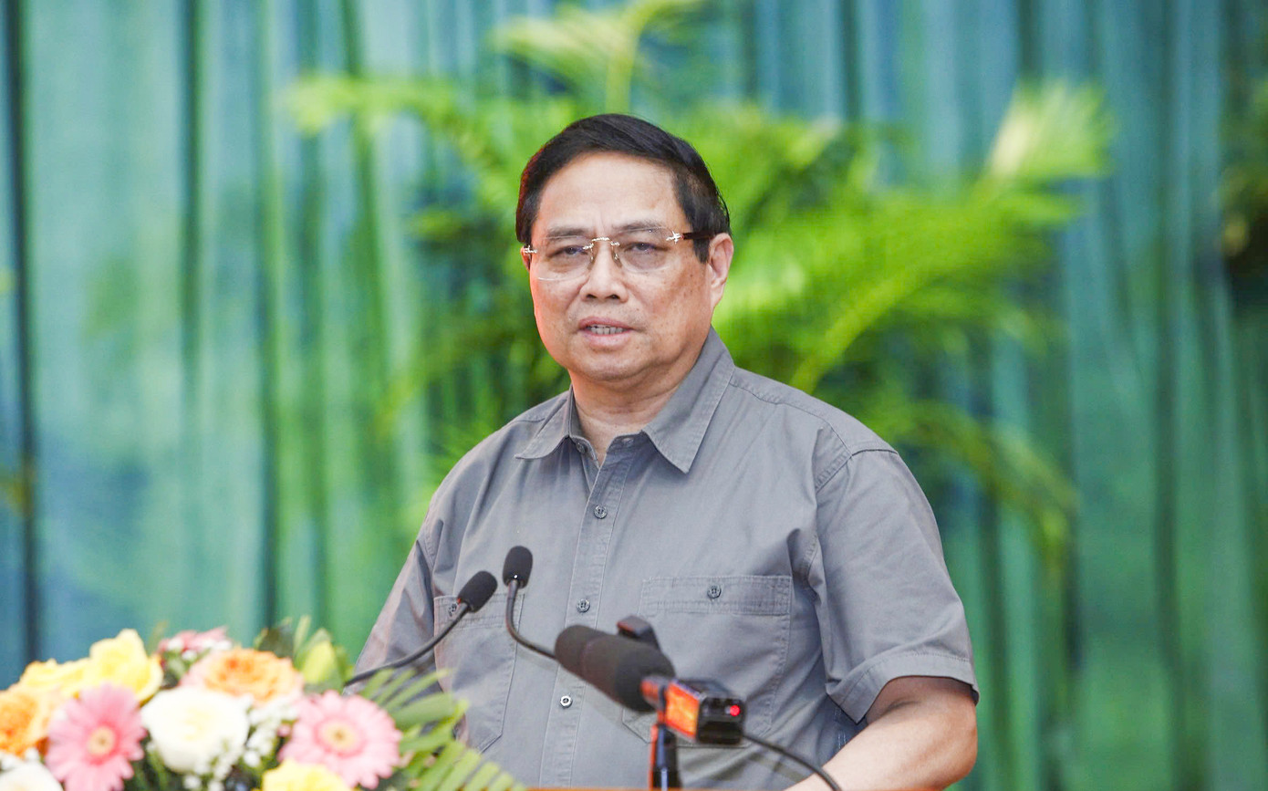 Thủ tướng Chính phủ Phạm Minh Chính phát biểu. Ảnh: HP