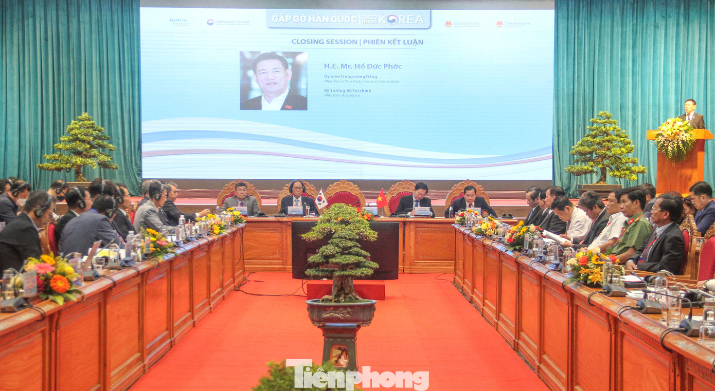 Tọa đàm “Gặp gỡ Bình Định - Hàn Quốc năm 2022”. Ảnh: Trương Định