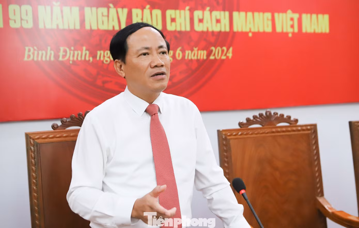 Chủ tịch UBND tỉnh Bình Định Phạm Anh Tuấn. Ảnh: Trương Định