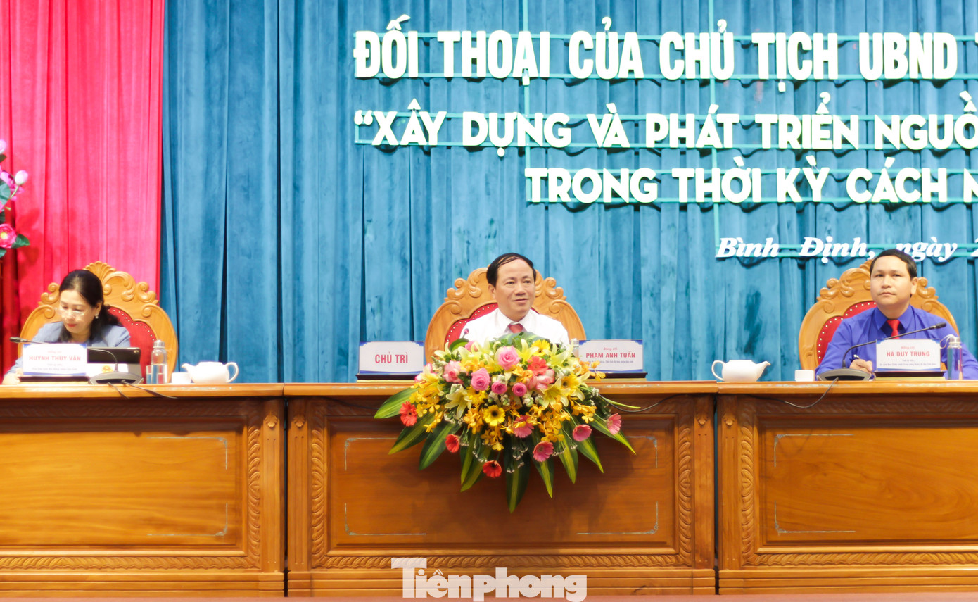 Hội nghị đối thoại giữa Chủ tịch UBND tỉnh Bình Định với thanh niên năm 2023. Ảnh: Trương Định Hội nghị đối thoại giữa Chủ tịch UBND tỉnh Bình Định với thanh niên năm 2023. Ảnh: Trương Định