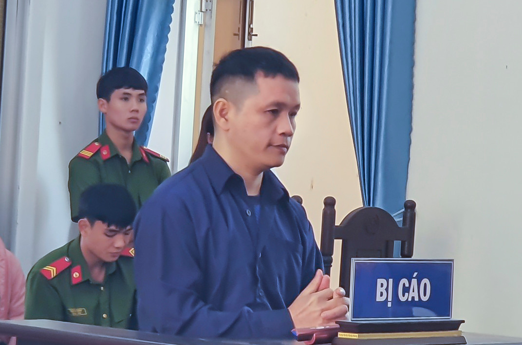 Bị cáo Lê Thanh Trung. Bị cáo Lê Thanh Trung.
