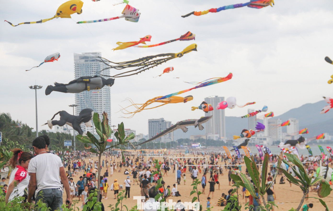 Bà Võ Thị Thu Hồng (60 tuổi, phường Hải Cảng, TP. Quy Nhơn) cho biết rất thích thú khi lần đầu tiên được xem những con diều lạ mắt. Ảnh: Trương Định. Bà Võ Thị Thu Hồng (60 tuổi, phường Hải Cảng, TP. Quy Nhơn) cho biết rất thích thú khi lần đầu tiên được xem những con diều lạ mắt. Ảnh: Trương Định.