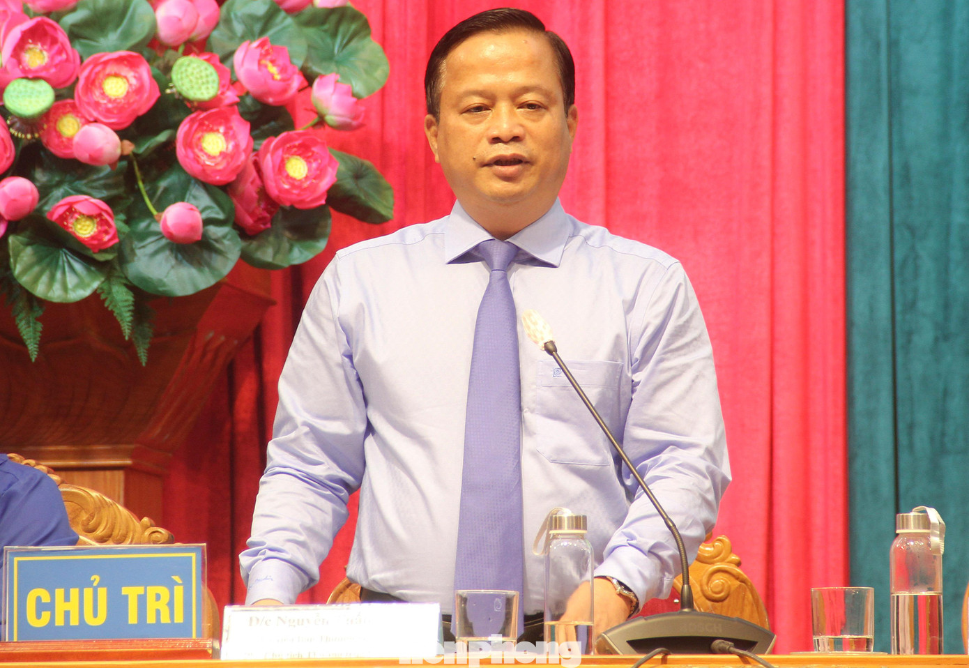 Ông Nguyễn Tuấn Thanh - Phó Chủ tịch Thường trực UBND tỉnh Bình Định trả lời tại buổi đối thoại. Ảnh: T.Đ Ông Nguyễn Tuấn Thanh - Phó Chủ tịch Thường trực UBND tỉnh Bình Định trả lời tại buổi đối thoại. Ảnh: T.Đ